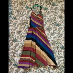 Vintage 70s multicolor dress